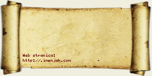 Jovana Jevđenović vizit kartica